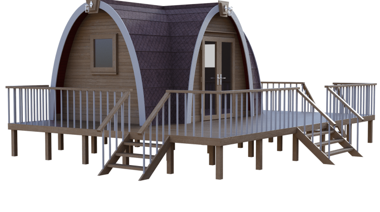 tiny home with a deck