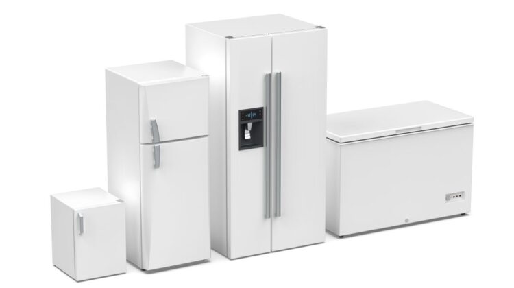 Four different refrigerators